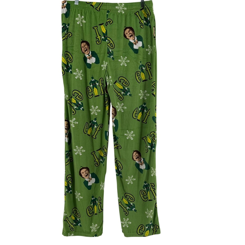 Elf Movie Buddy The Elf Christmas Holiday Sleep Pants‎ Pajamas 2XL Green